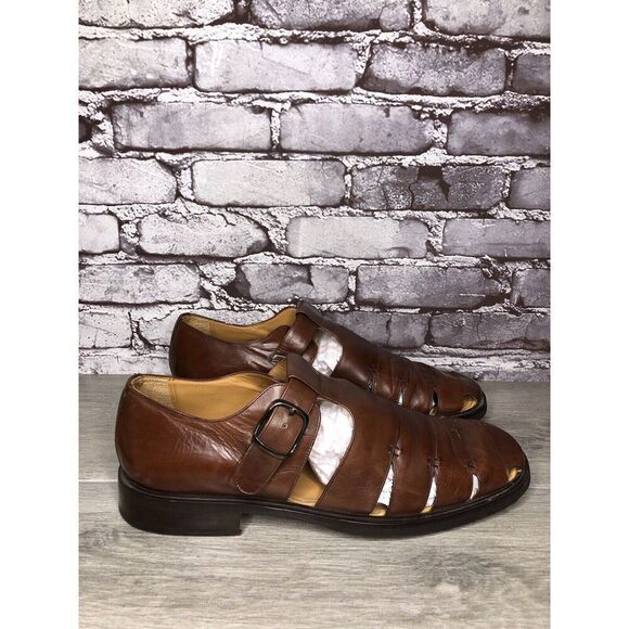Mezlan Diablo Brown Leather Fisherman Strap Casual Sandals Men’s Sz 11M US/44EU main image 14